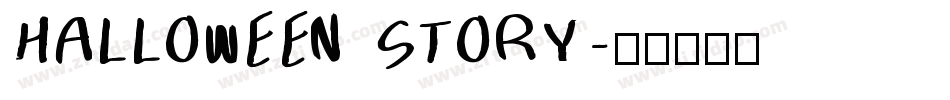 HALLOWEEN STORY字体转换